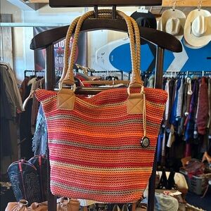 Colorful Striped Tote Bag